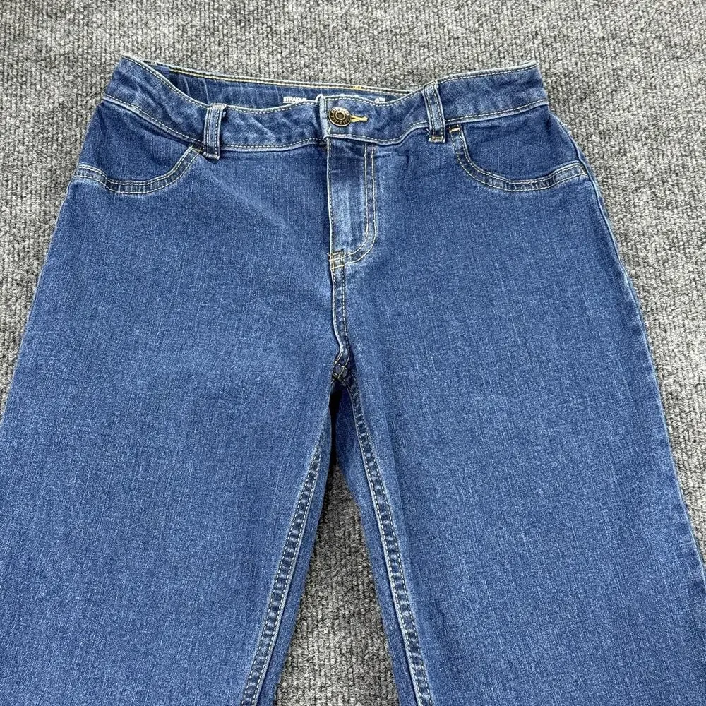 Cat & Jack Jeans Youth 14 Blue Straight Super Stretch Denim Adjustable Waist‎